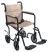 Deluxe Fly-Weight Aluminum Transport Chair